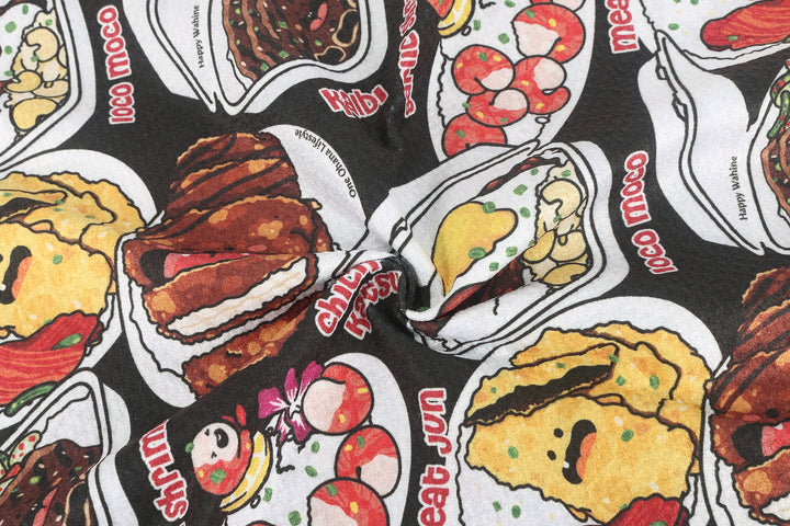Multi-Purpose Waffle Kitchen Towel Lunch Plate Black