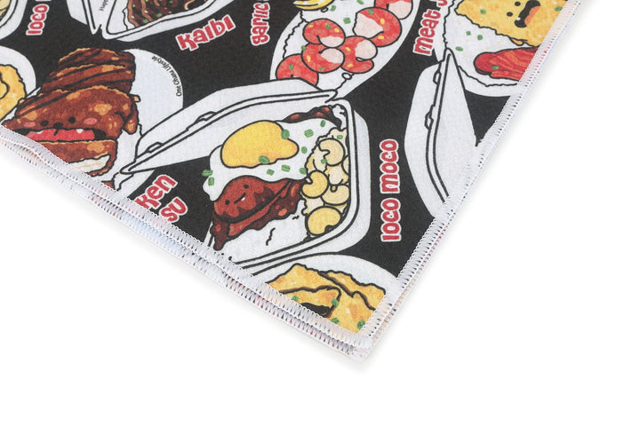 Multi-Purpose Waffle Kitchen Towel Lunch Plate Black