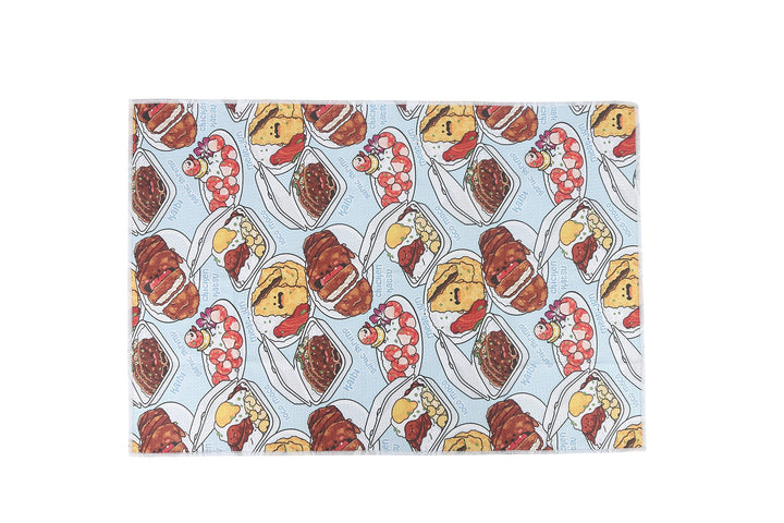 Multi-Purpose Waffle Kitchen Towel Lunch Plate Black