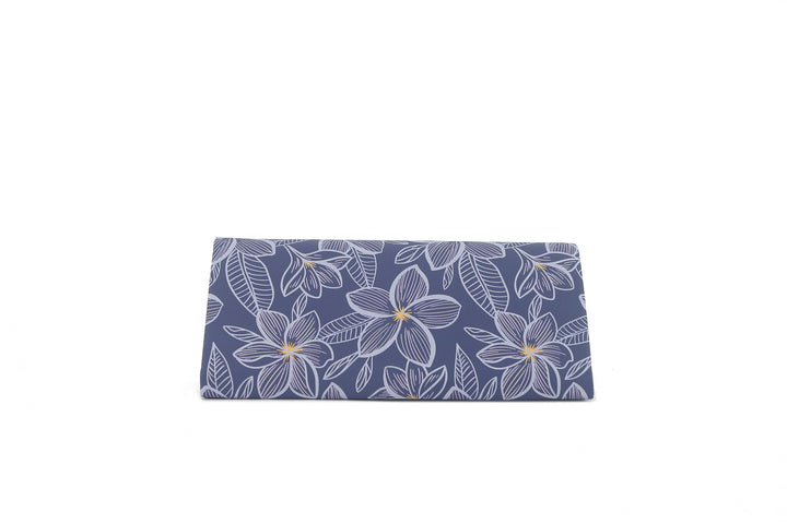 Glass Case Foldable Plumeria Blue