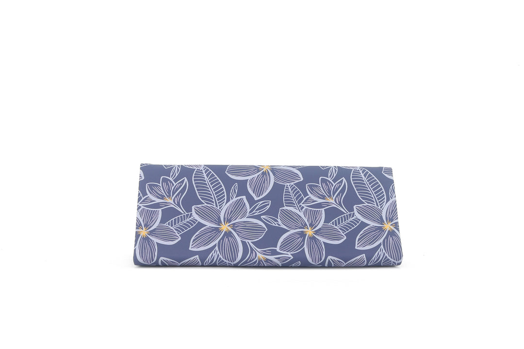 Glass Case Foldable Plumeria Blue