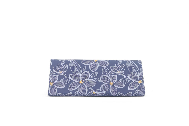 Glass Case Foldable Plumeria Blue