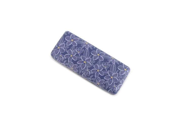 Glass Case Box Plumeria Blue