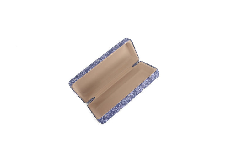 Glass Case Box Plumeria Blue