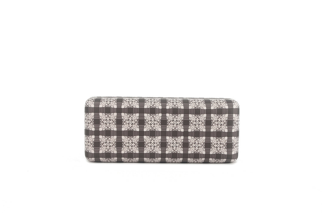 Glass Case Box Palaka Quilt Brown