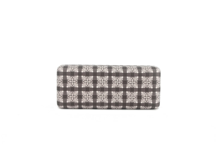 Glass Case Box Palaka Quilt Brown