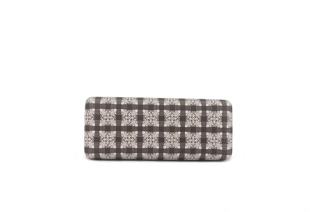 Glass Case Box Palaka Quilt Brown