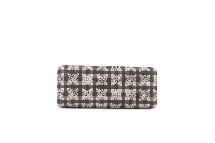Glass Case Box Palaka Quilt Brown