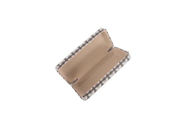 Glass Case Box Palaka Quilt Brown