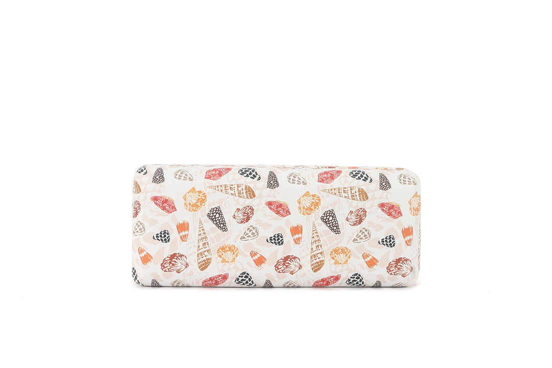 Glass Case Box Cone Shells White