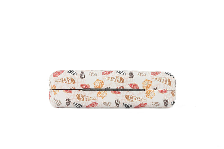 Glass Case Box Cone Shells White
