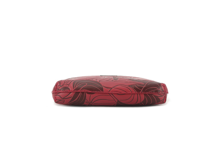 Crossbody Lisa Anthurium Embossed Brown-Red