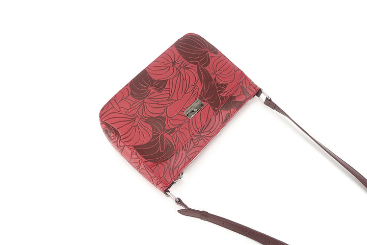 Crossbody Brittney Anthurium Embossed Brown-Red