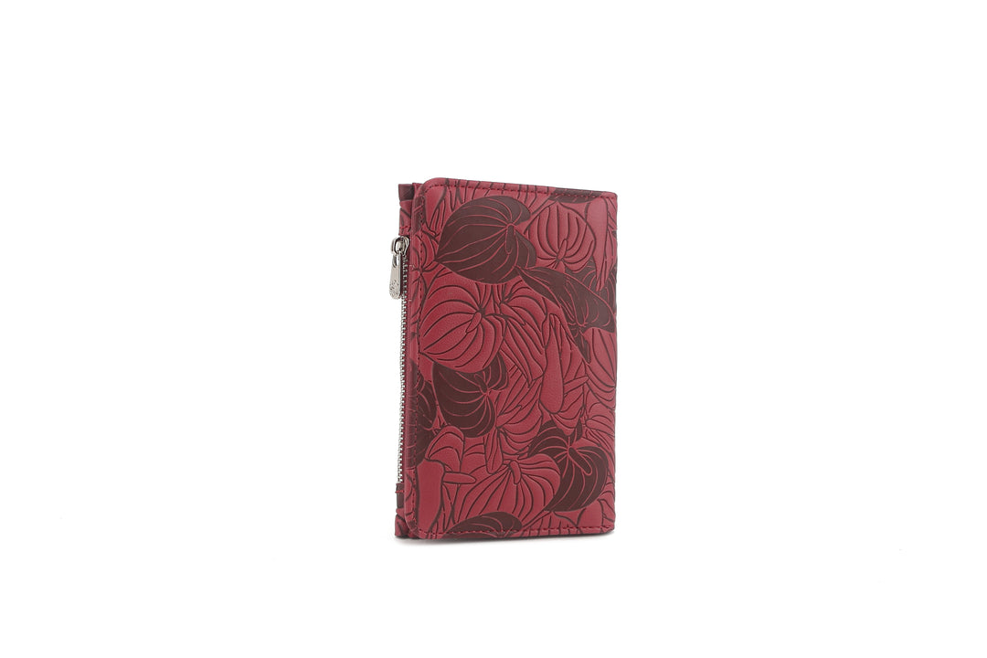 Wallet Joanne Anthurium Embossed Brown-Red