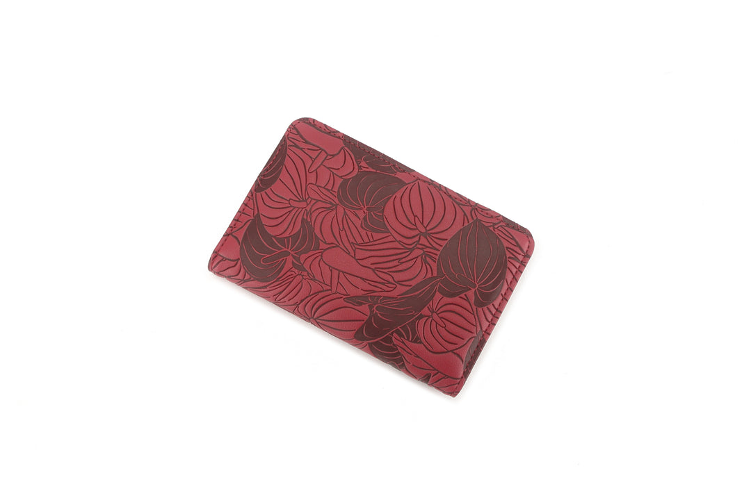Wallet Joanne Anthurium Embossed Brown-Red