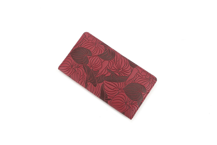 Wallet Teyla Anthurium Embossed Brown-Red