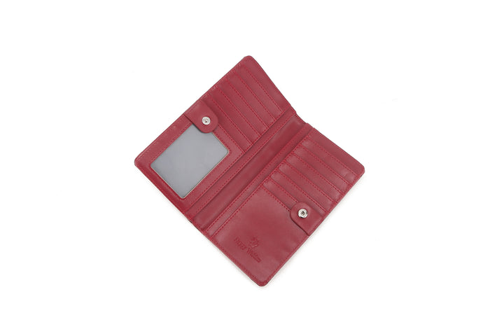 Wallet Teyla Anthurium Embossed Brown-Red