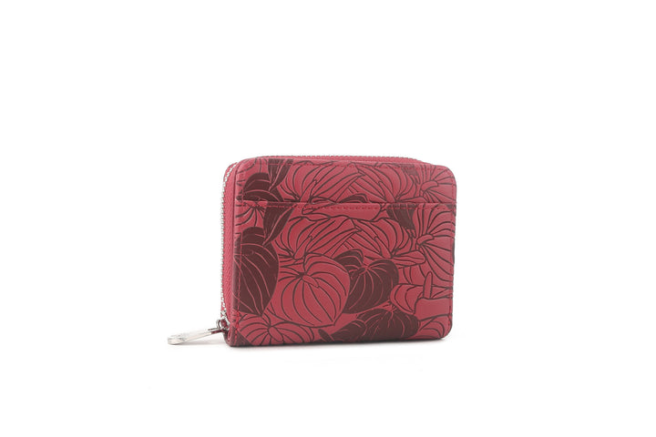 Wallet Meily Anthurium Embossed Brown-Red