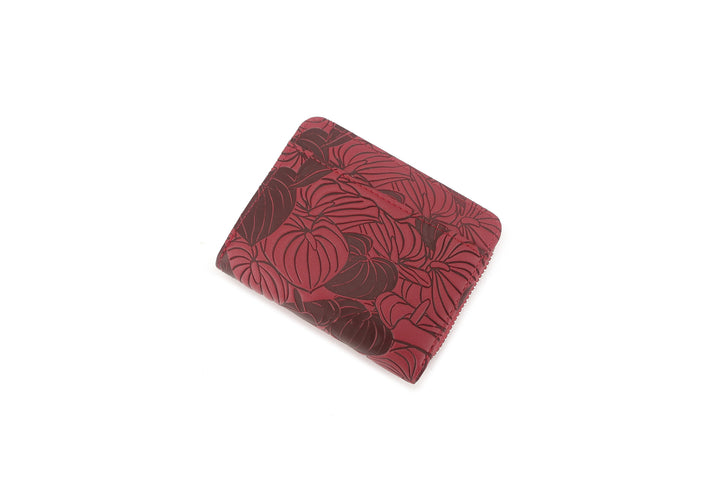 Wallet Meily Anthurium Embossed Brown-Red
