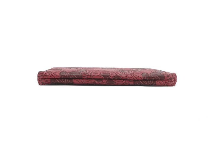 Wristlet Melody Anthurium Embossed Brown-Red