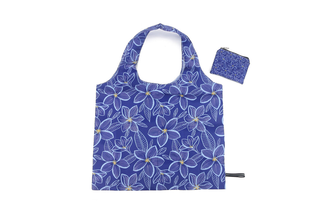 Foldable Bag Jake Plumeria Blue