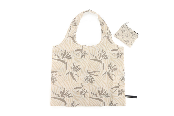 Foldable Bag Jake Bird of Paradise Cream