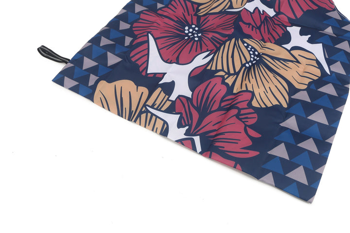 Foldable Bag Jake Iwi Hibiscus Navy