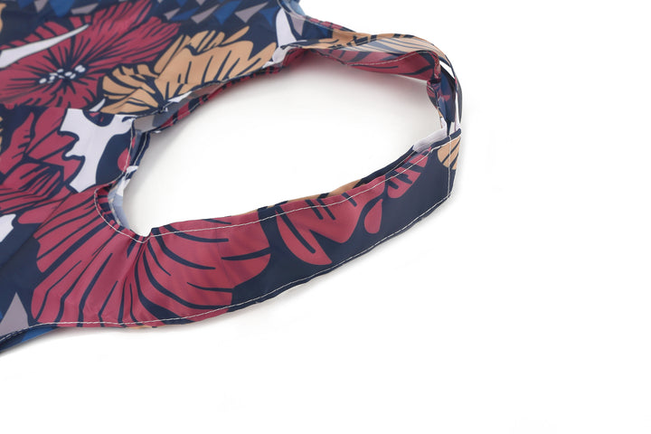Foldable Bag Jake Iwi Hibiscus Navy