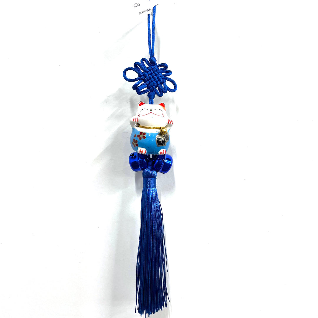 CNY Blue Lucky Cat Charm