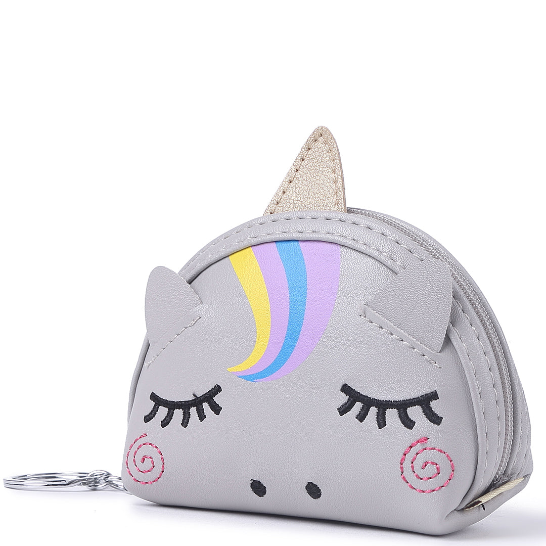 Charm Davine Coin Case Unicorn Grey