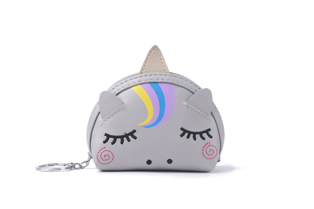 Charm Davine Coin Case Unicorn Grey