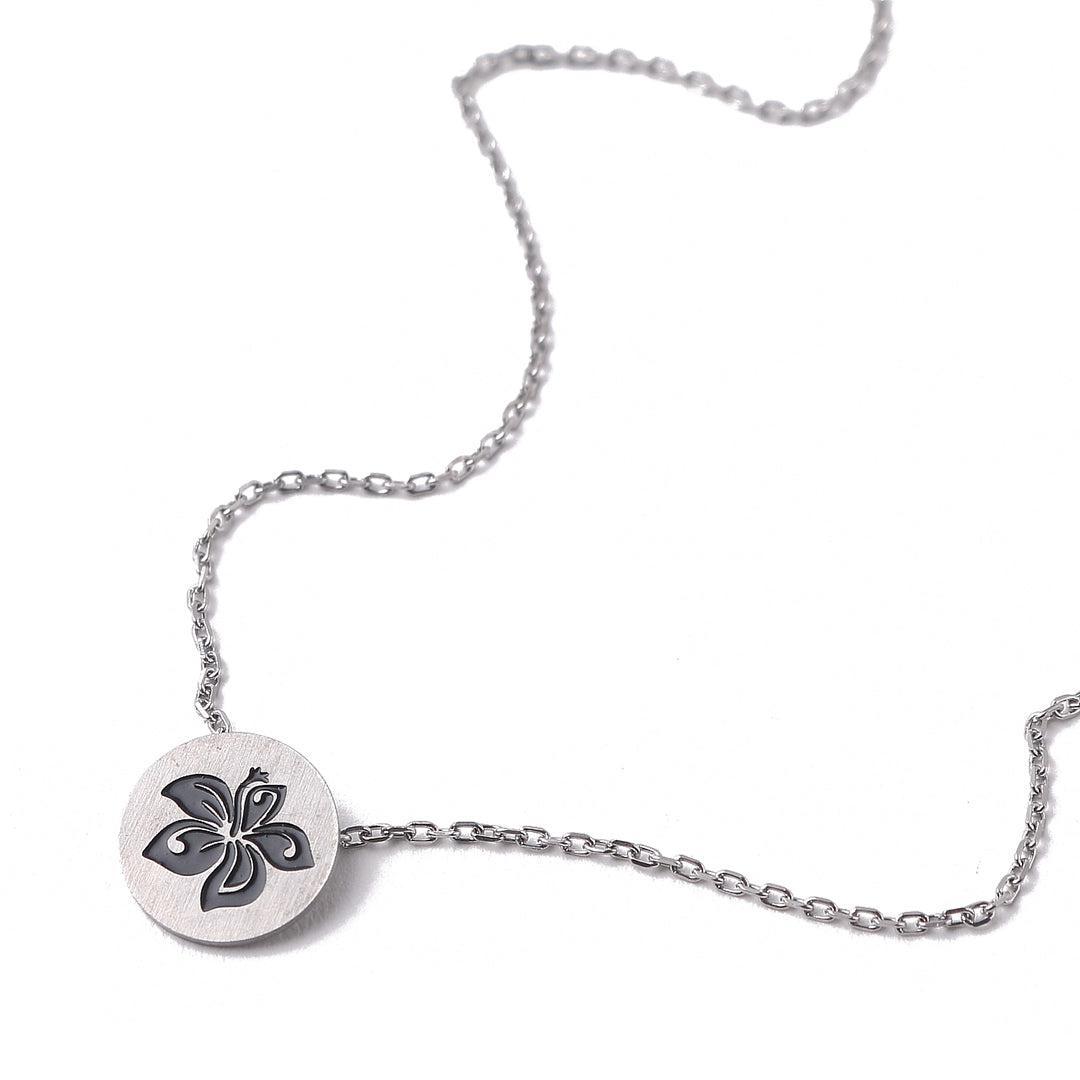Necklace Aloha Hibiscus Silver