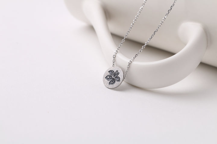 Necklace Aloha Hibiscus Silver