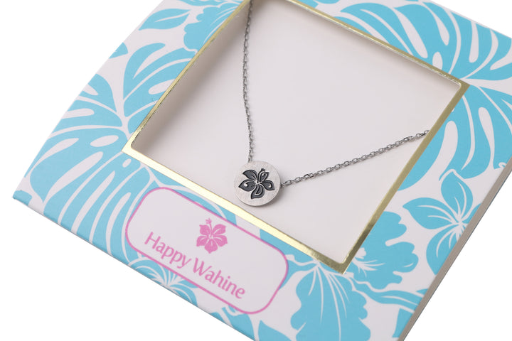 Necklace Aloha Hibiscus Silver