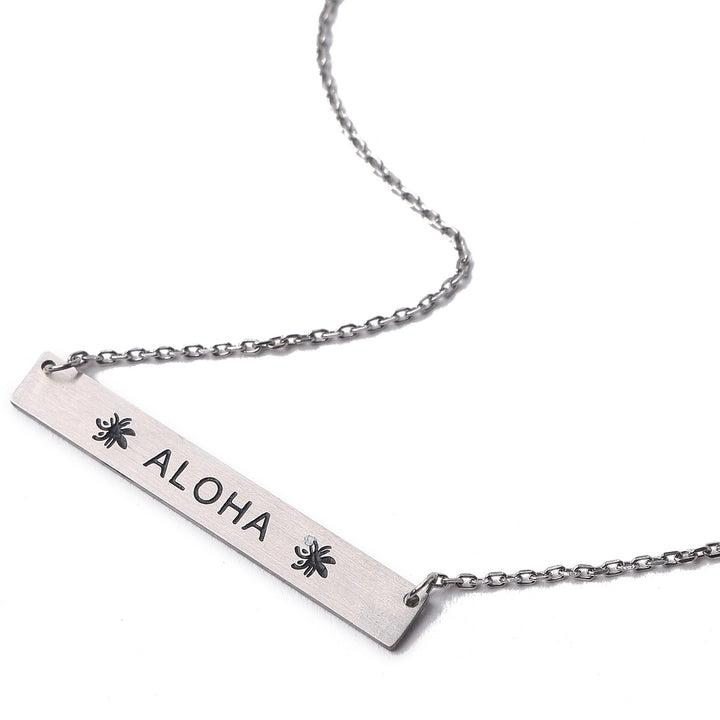 Necklace Aloha Bar Silver