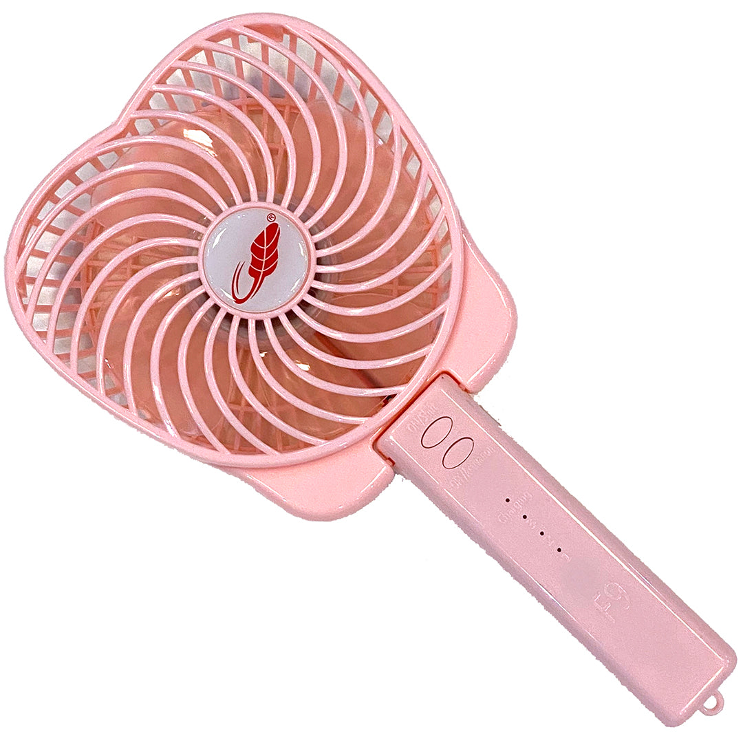 Portable Rechargeable Fan Handle+Flip Pink