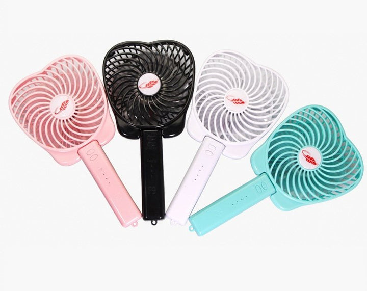 Portable Rechargeable Fan Handle+Flip Pink