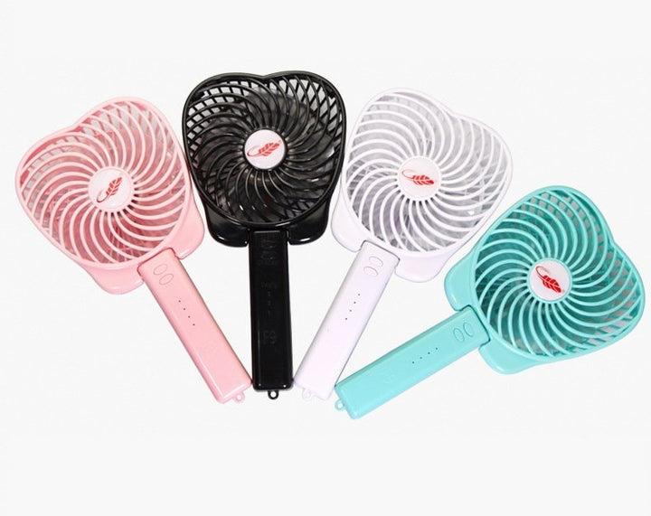 Portable Rechargeable Fan Handle+Flip Teal