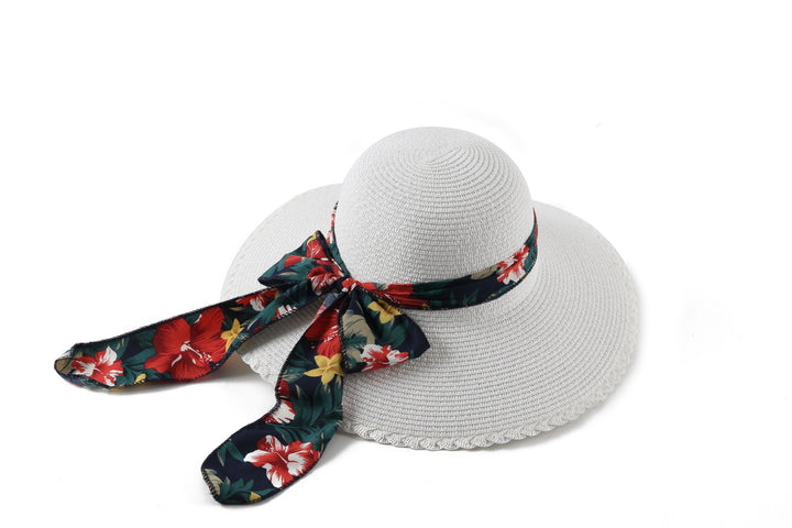 Hat Round Tulip White