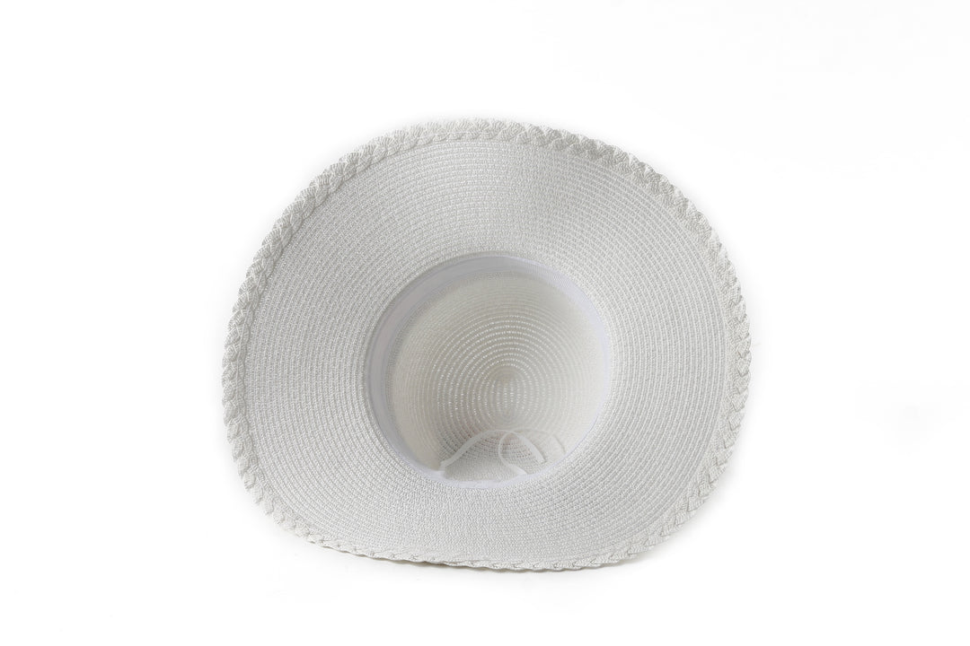 Hat Round Tulip White