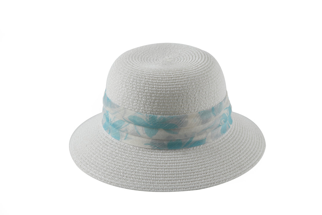 Hat Round Daffodil White