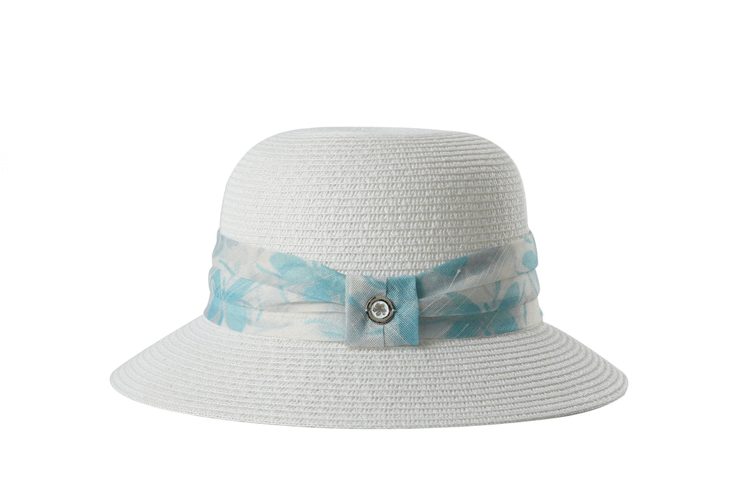 Hat Round Daffodil White