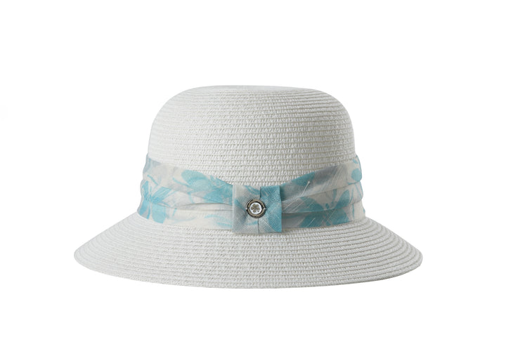 Hat Round Daffodil White