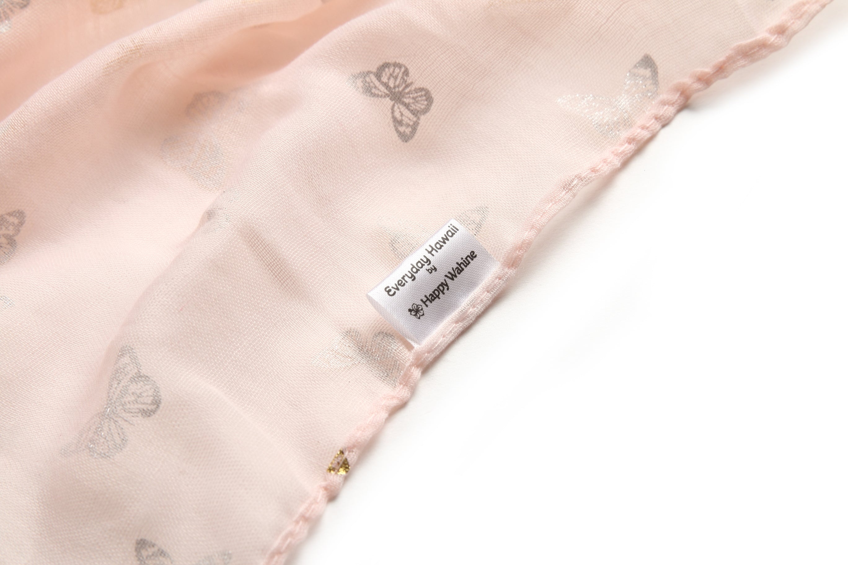 Scarf Danielle Gold Butterfly Blush