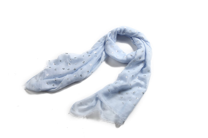 Scarf Danielle Silver Anchor Blue