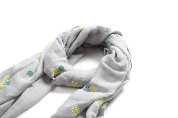 Scarf Danielle Textured Pineapple Grey