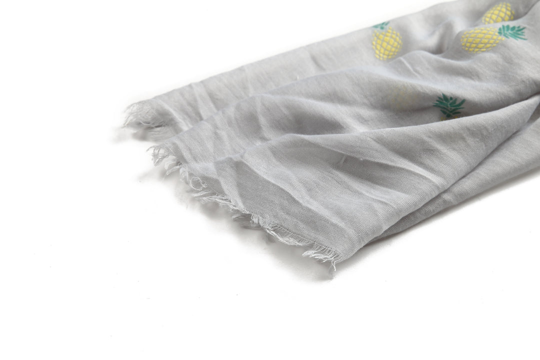 Scarf Danielle Textured Pineapple Grey