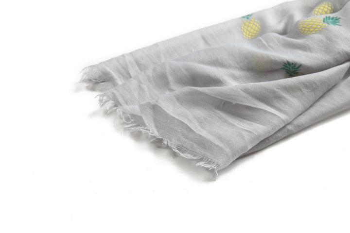 Scarf Danielle Textured Pineapple Grey