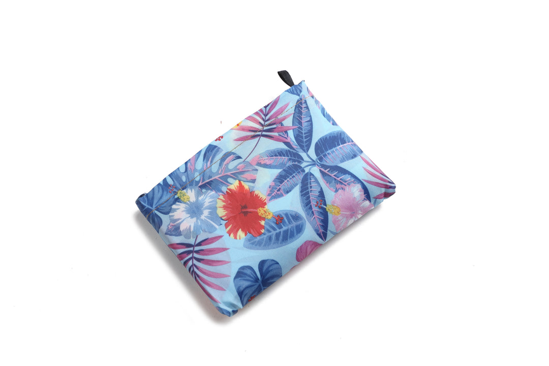 Foldable Bag Jackie Floral Blue