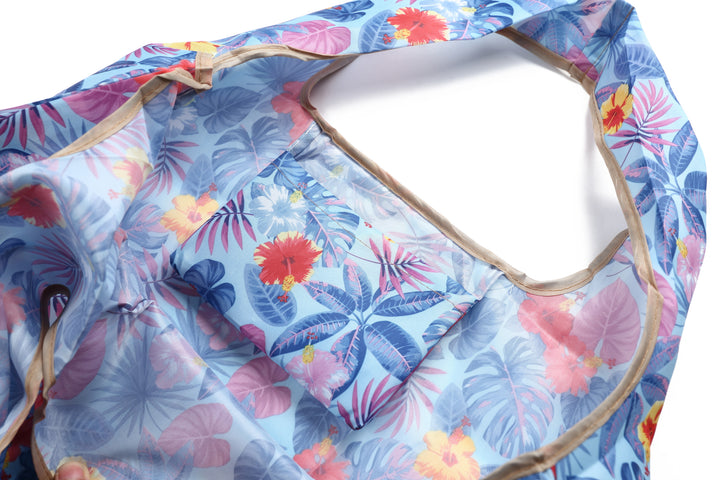 Foldable Bag Jackie Floral Blue